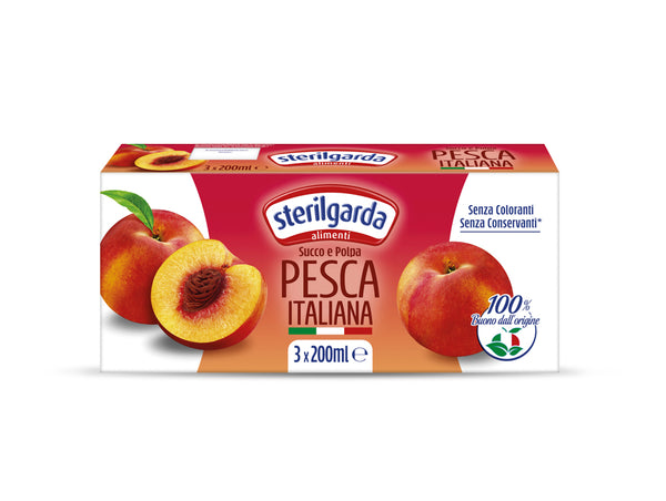 Sterilgarda Peach Nectar Juice 3x200ml