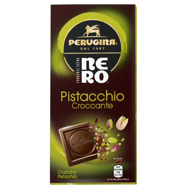 Perugina Baci Dark chocolate with pistacchio - Tablet | Chocolate Bar | 85g