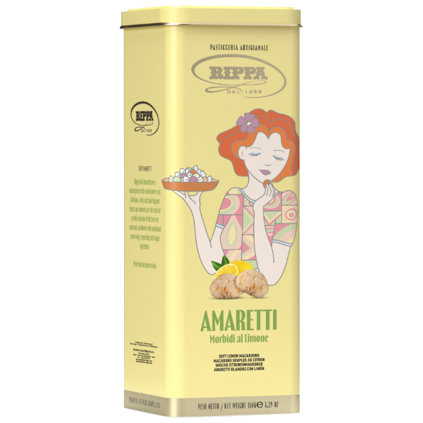 RIPPA | Soft Lemon Amaretto Biscuit Tin - 150g