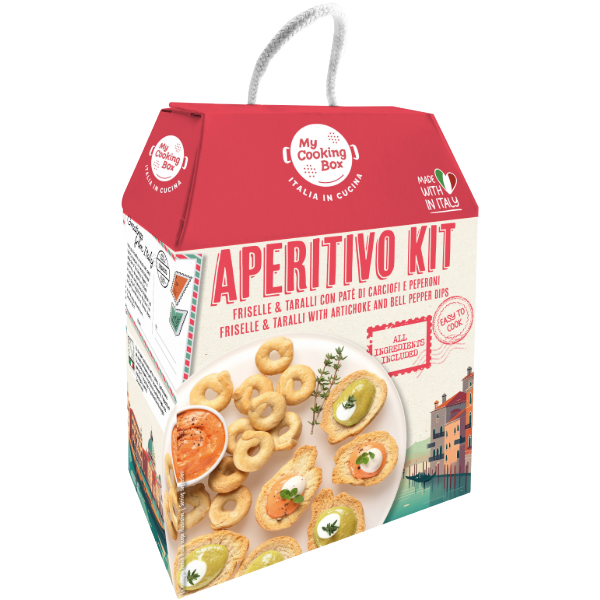 My Cooking Box Aperitivo Kit - Friselle & taralli with artichoke and pepper dip | 372g