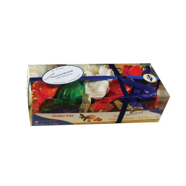 Tre Fontane Soft Amaretti Transparent Box 250g | Amaretti Morbidi | Soft Macarons - Gluten Free